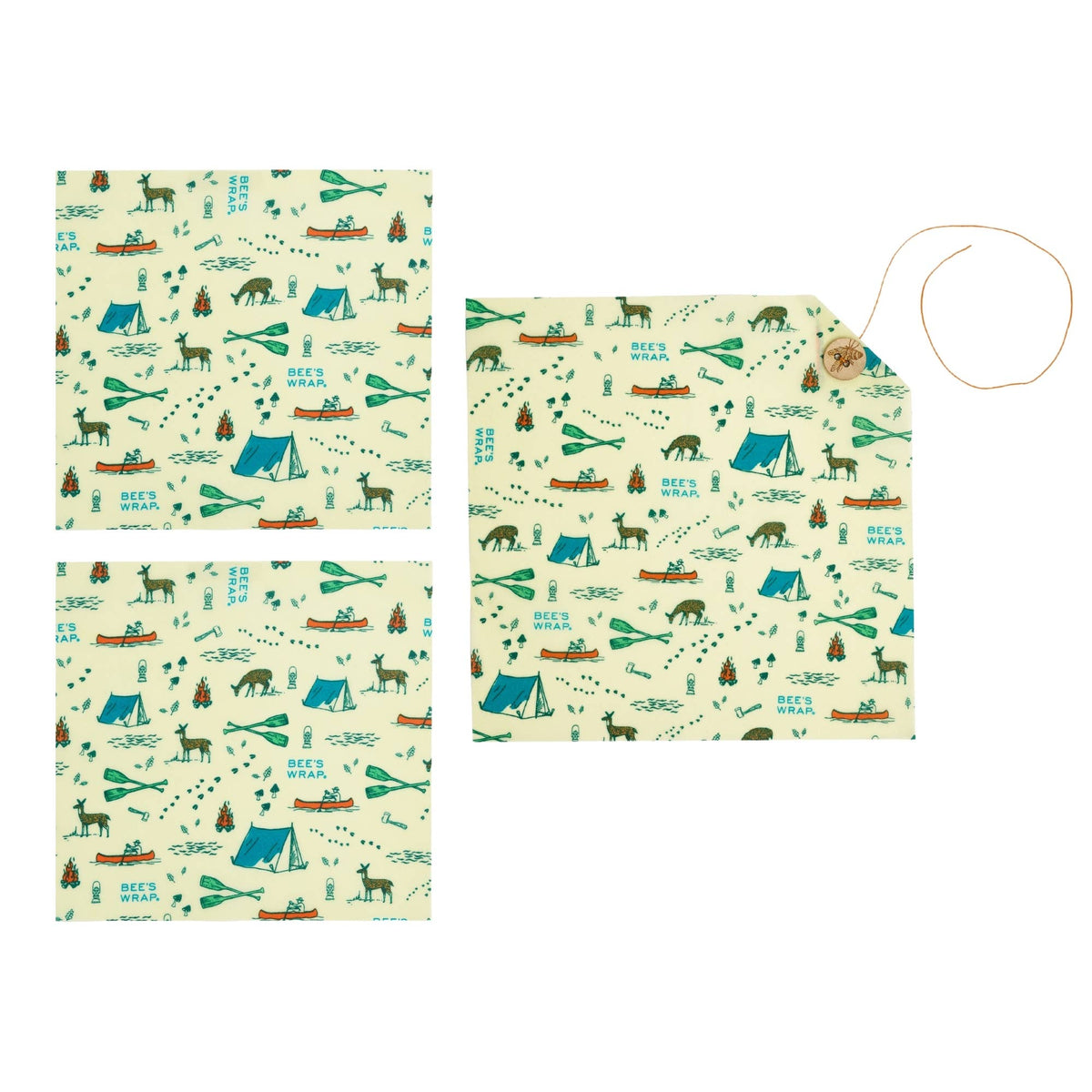 Bees Wrap Lunch 3 Pack - Great Outdoors Print, While Supplies Last!