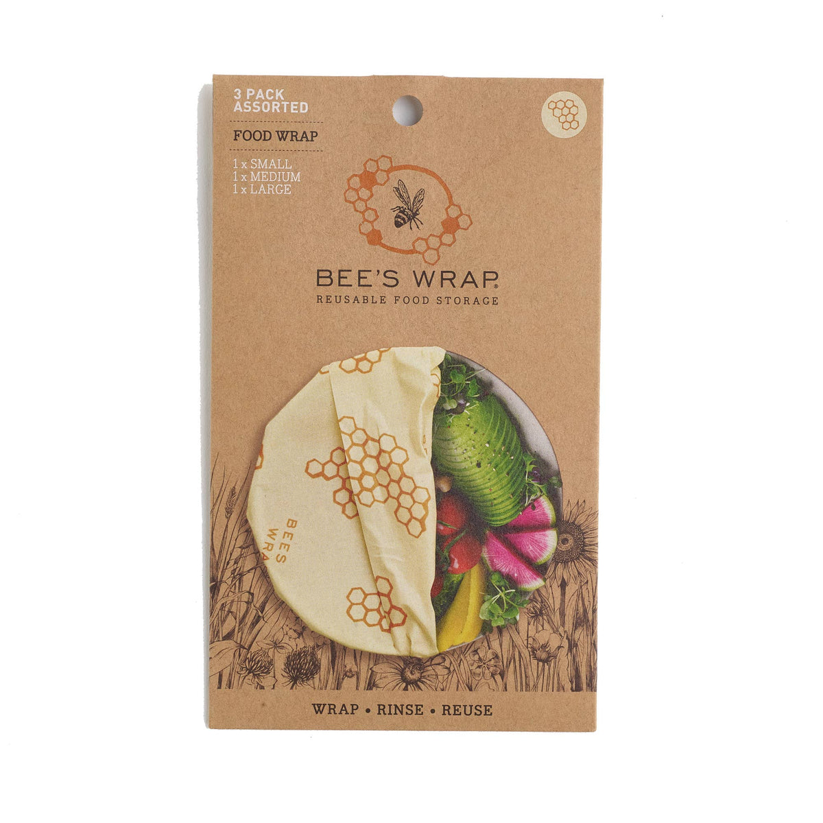 Bees Wrap Assorted 3 Pack - Honeycomb