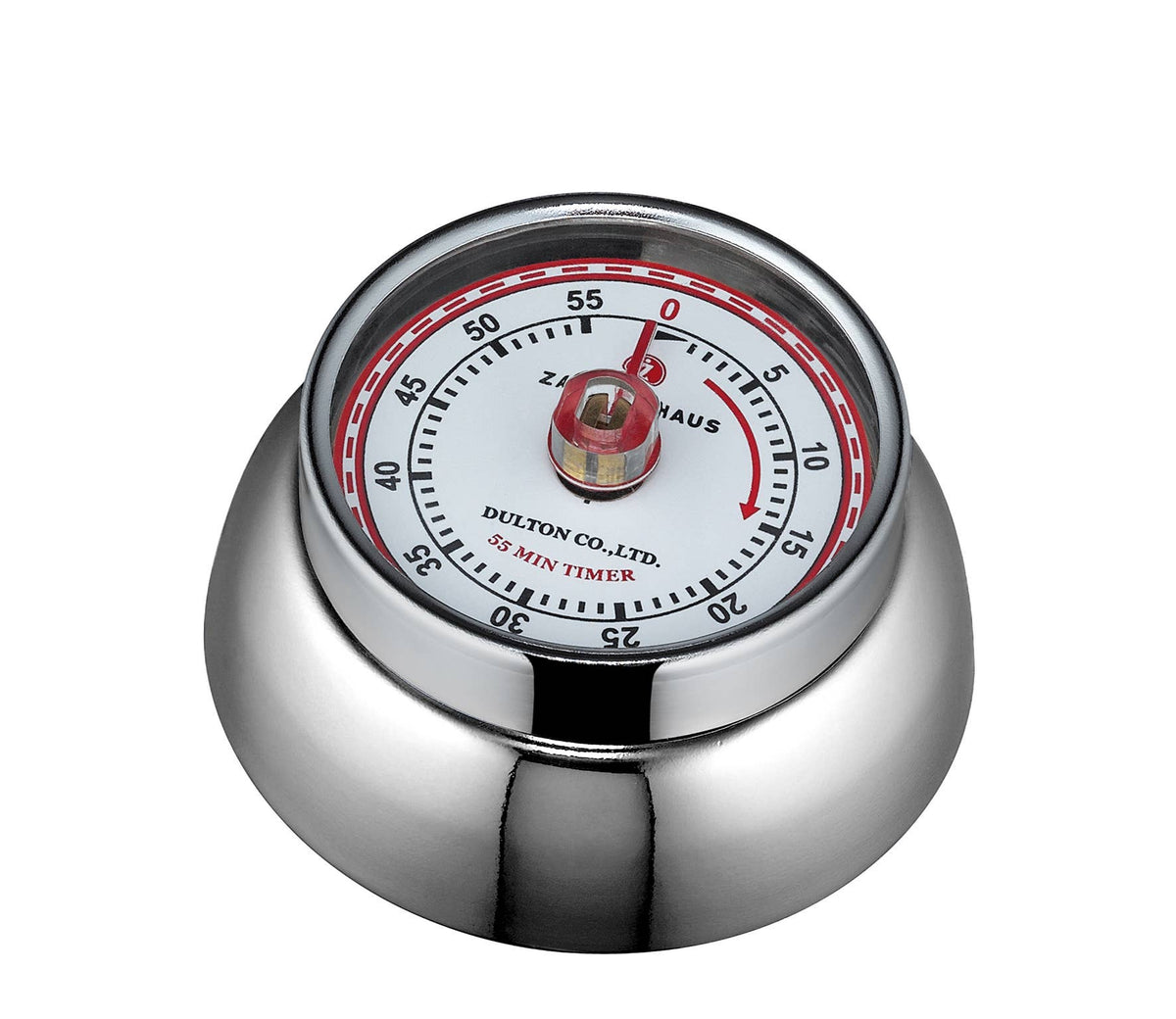 &quot;Retro&quot; Kitchen Timer, Chrome, 2.75&quot;x 1.25&quot;