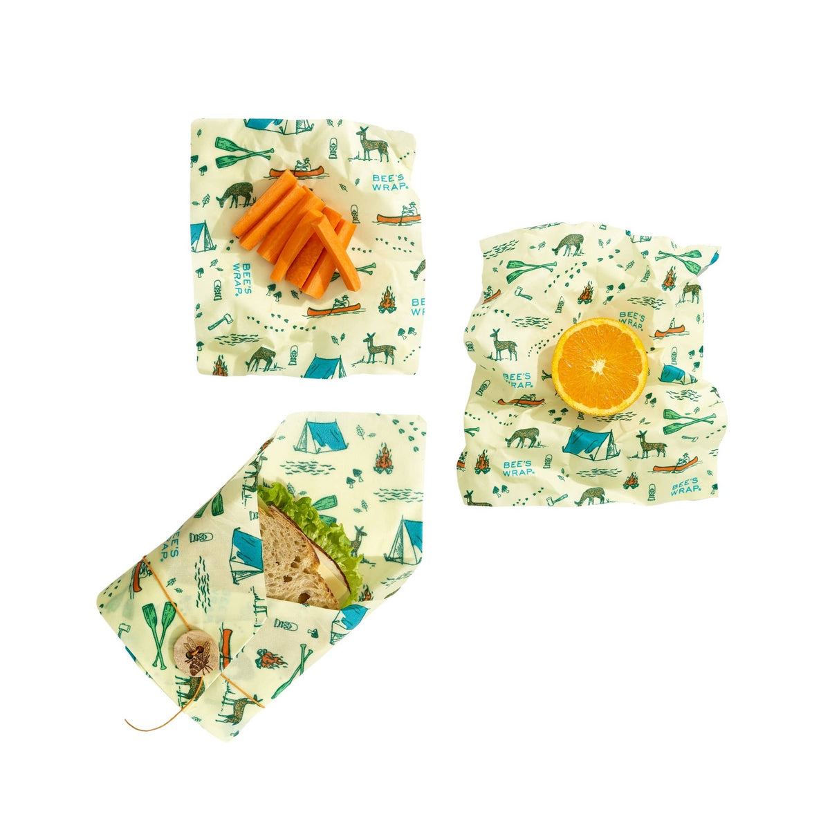 Bees Wrap Lunch 3 Pack - Great Outdoors Print, While Supplies Last!