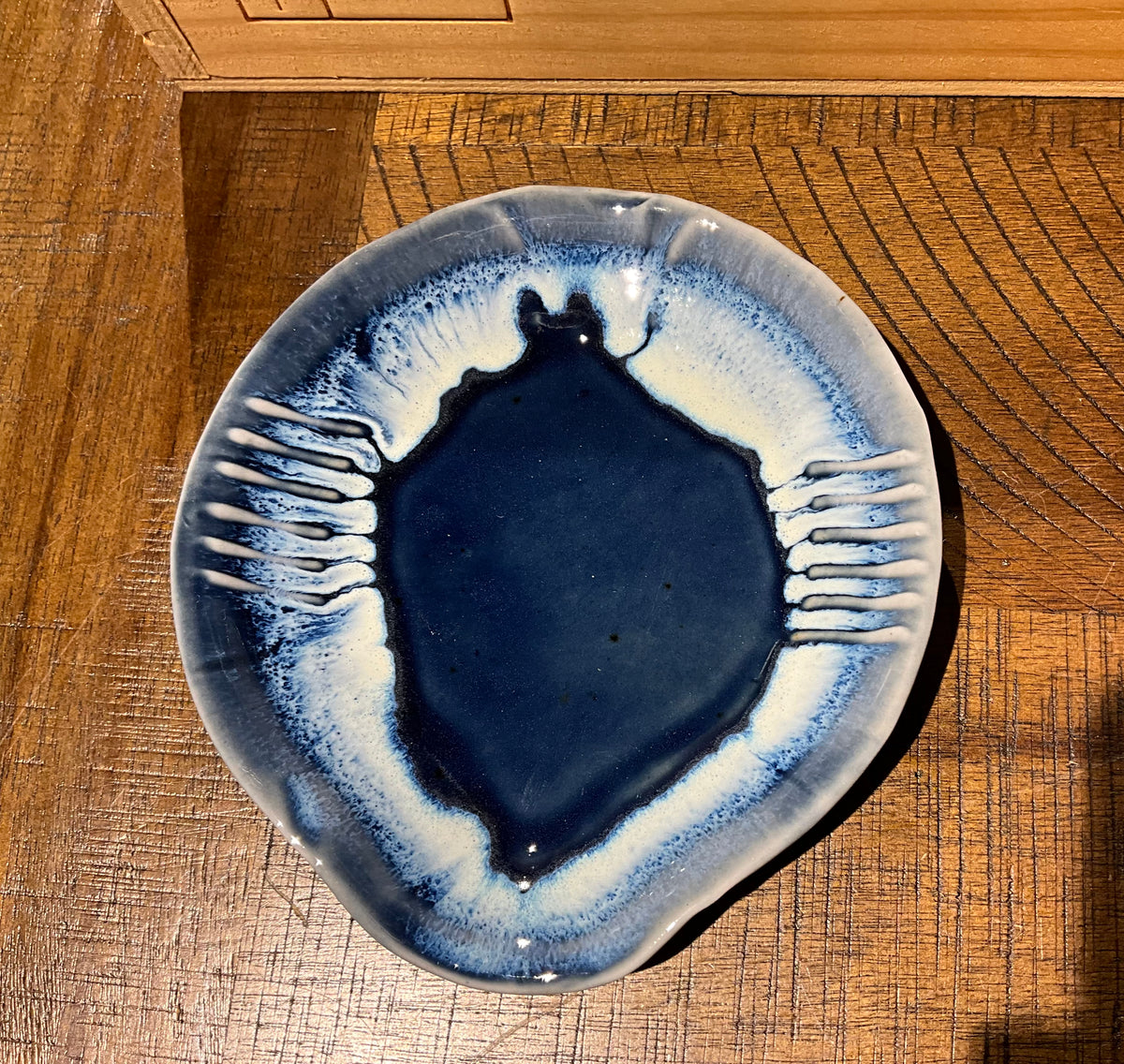 Spoon Rest - Stoneware Pottery: Navy