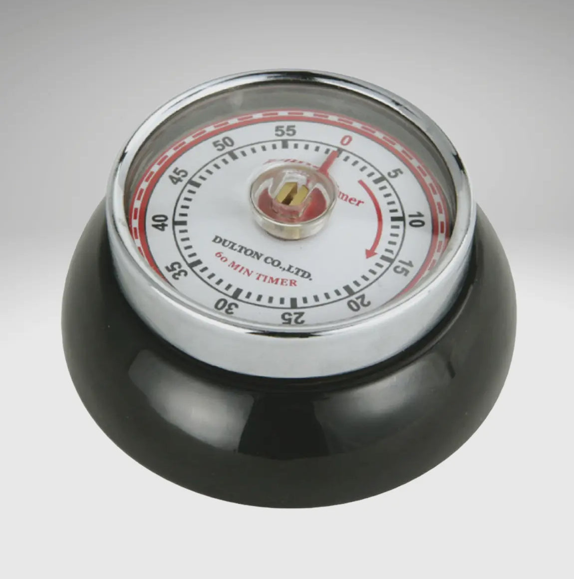 &quot;Retro&quot; Kitchen Timer, Black, 2.75” x 1.25&quot;