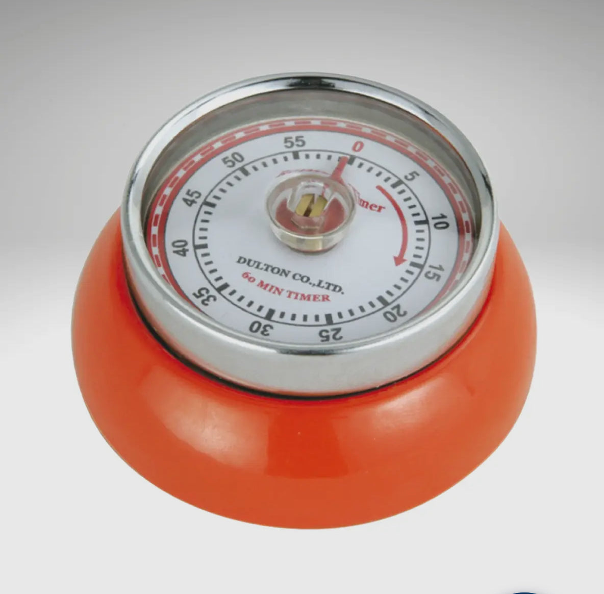 &quot;Retro&quot; Kitchen Timer, orange, 2.75” x 1.25&quot;