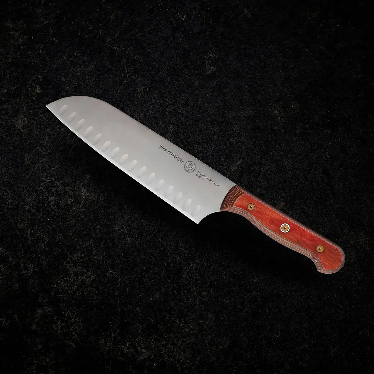 Custom 7 Inch Kullenscliff Santoku: Blue