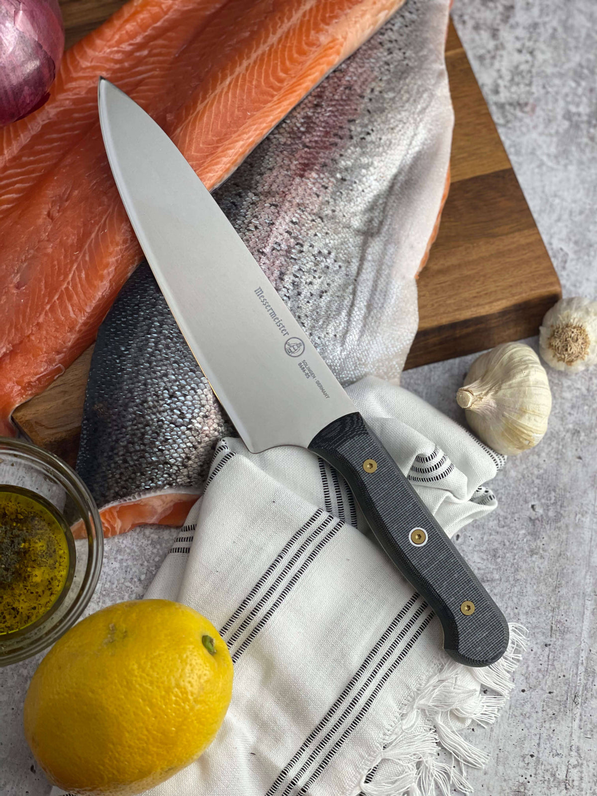 Custom 8 Inch Chef’s Knife: Black