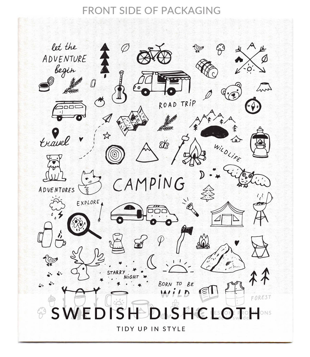 Camping Swedish Dishcloth