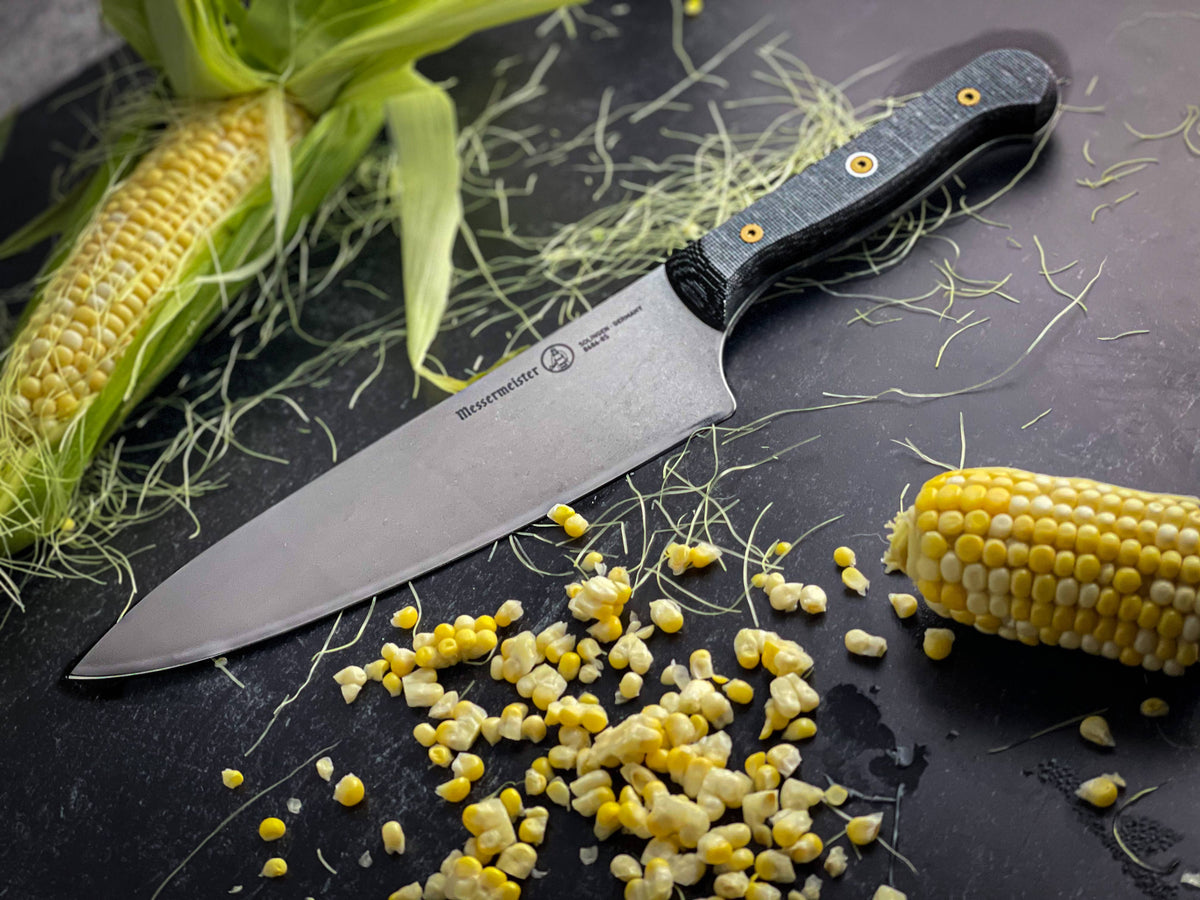 Custom 8 Inch Chef’s Knife: Black